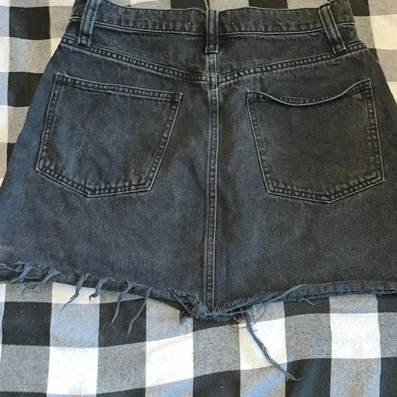 MADEWELL black denim skirt size 28 - Picture 2 of 4